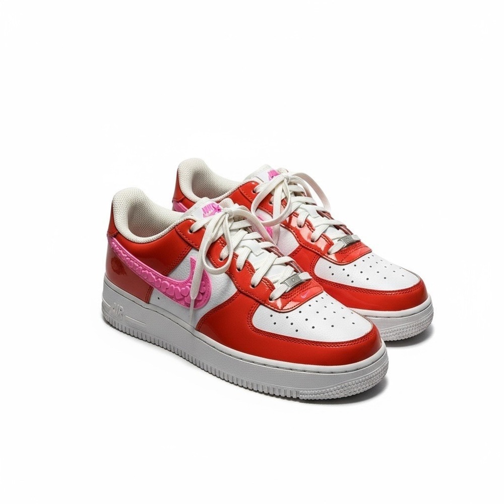Nike Air Force 1 Athletic Shoes Youth Size 6.5 Women's Size 8 Orange & Pink - Picture 1 of 13